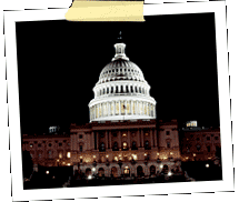 picture of capitol building at night