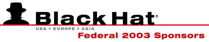 Black Hat Federal 2003 Sponsors
