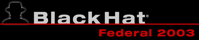 Black Hat Federal 2003 Training