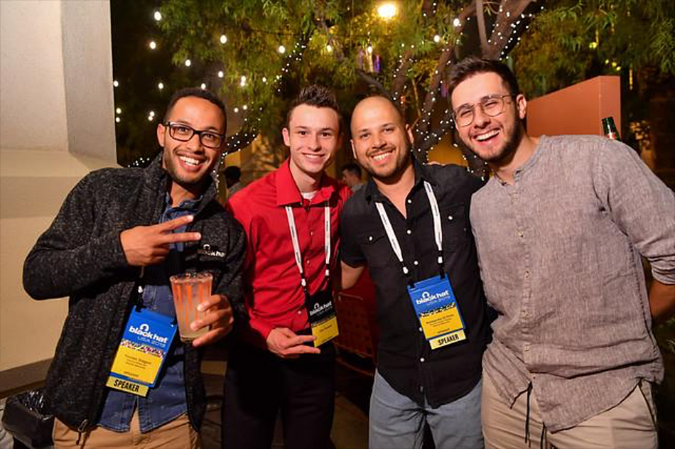 Speaker group portrait, at a Black Hat event.